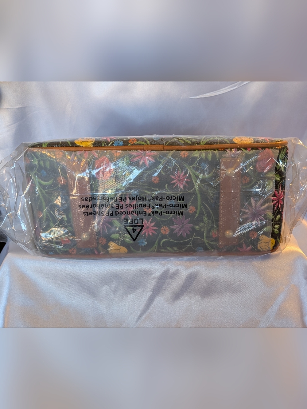 Dooney & Bourke Black Wildflowers Hobo NWT MSRP $298 - Picture 4 of 7